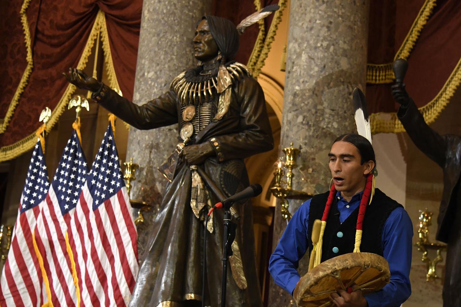 Chief Standing Bear takes his place in U.S. Capitol, Sept. 18, 2019